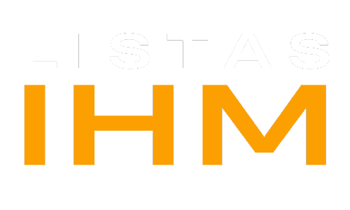 Logo da Listas IHM. Texto escrito Listas IHM